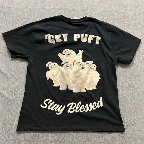 EHPLabs x Ghostbusters Shirt Mens Medium Black Oversized Get Puft Bodybuilding - Picture 1 of 8